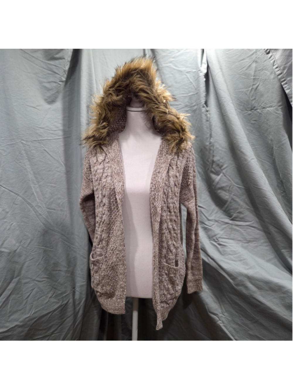 Abercrombie Jr Knit Hooded Sweater 15/16 Y2K Whimsigoth Twilightcore Bella Swain